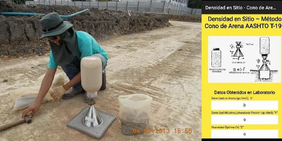 Ensayos in situ en Chiguayante